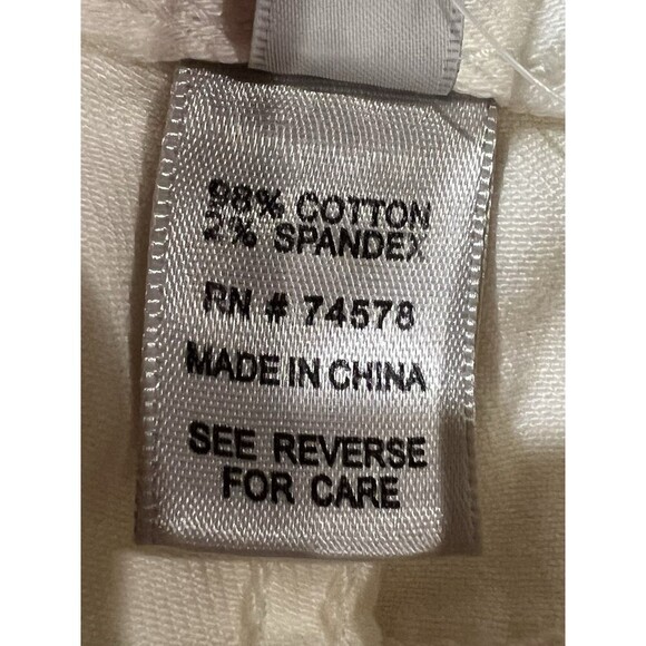 NWT Women’s Cache Ivory 5 Pocket Jeans Cotton Blend Size 8 - Picture 8 of 9